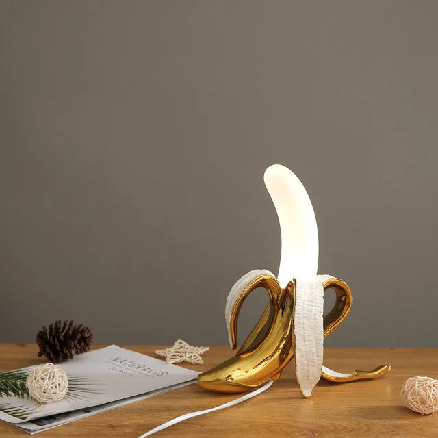 Bananashine moderne tafellamp in banaanvorm