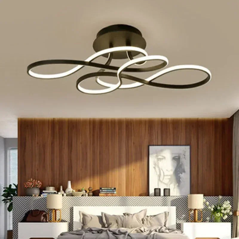 Radiant elegance modern ceiling lamp