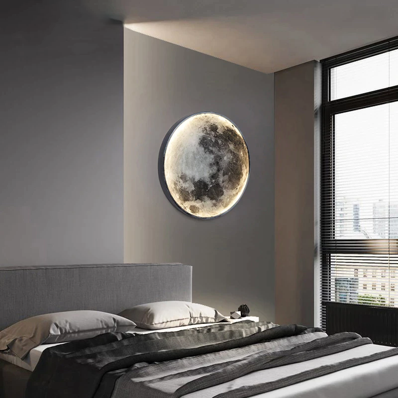 Moon Design Living Room Wall Lamp
