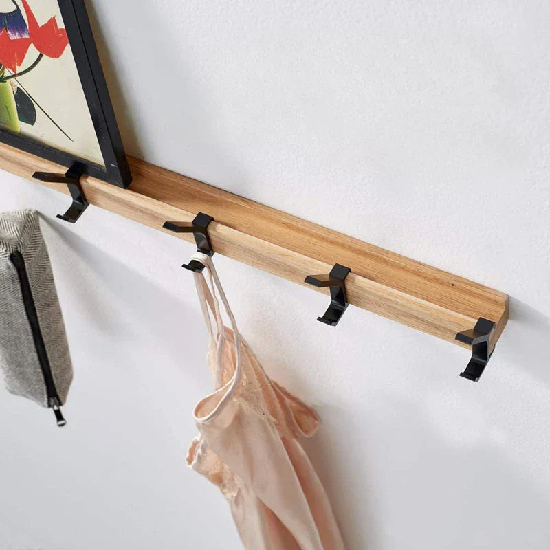 Wandkapstok met verstelbare haken