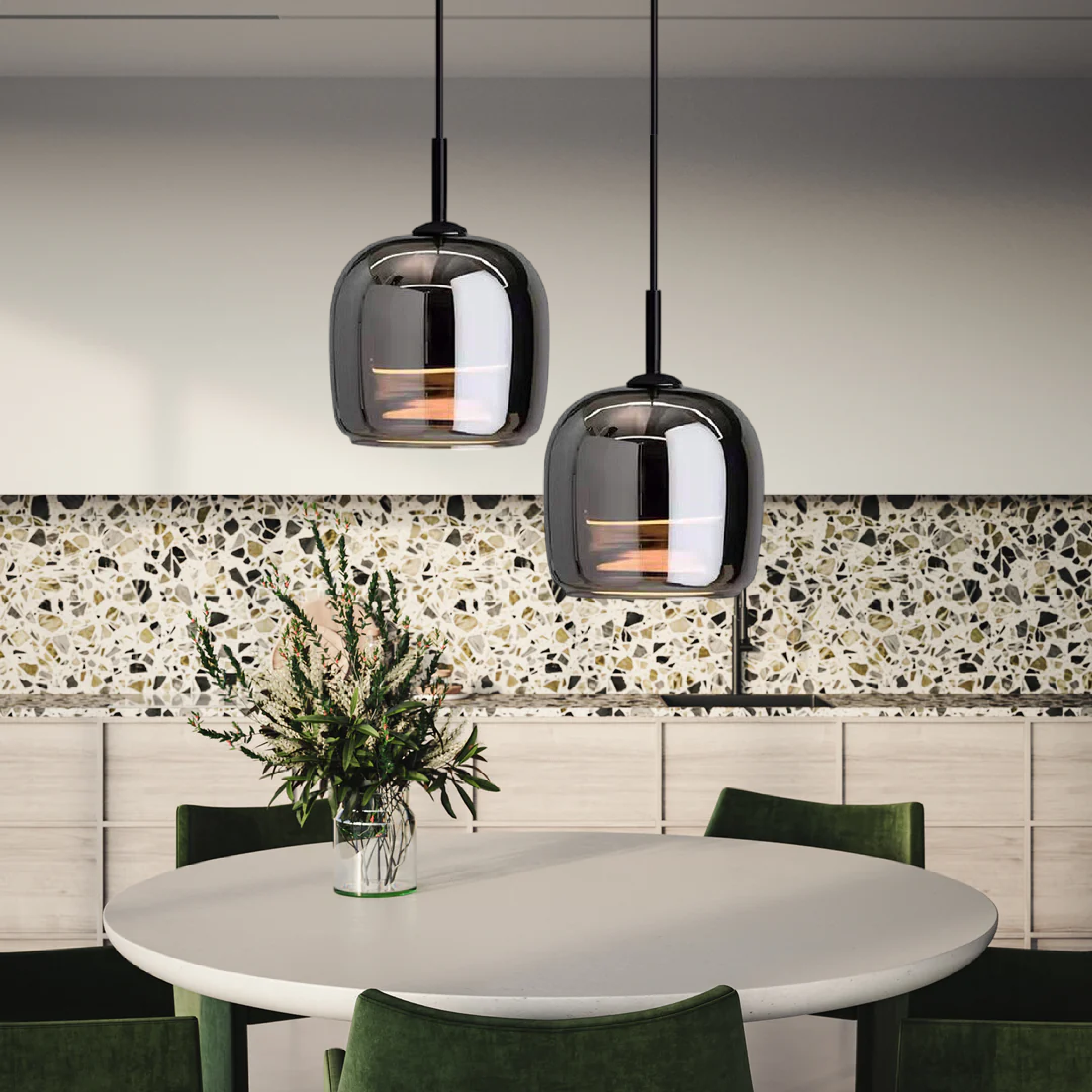 Modern Nordic Glass Kitchen Pendant Light
