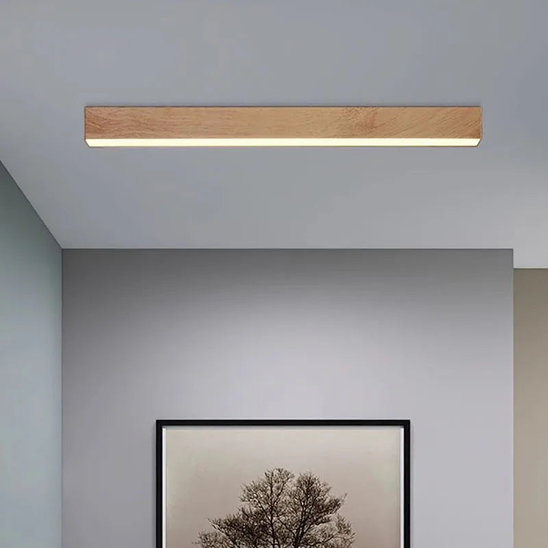 Harmony beam ceiling lamp wood look