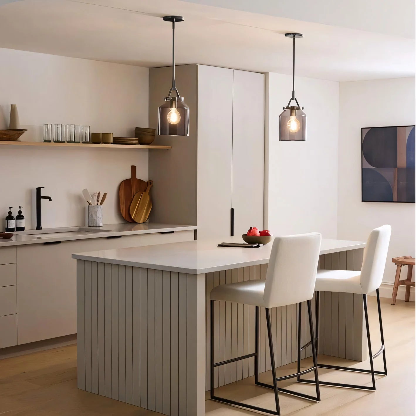 Nordic Minimalist Morandi Metal Pendant Light