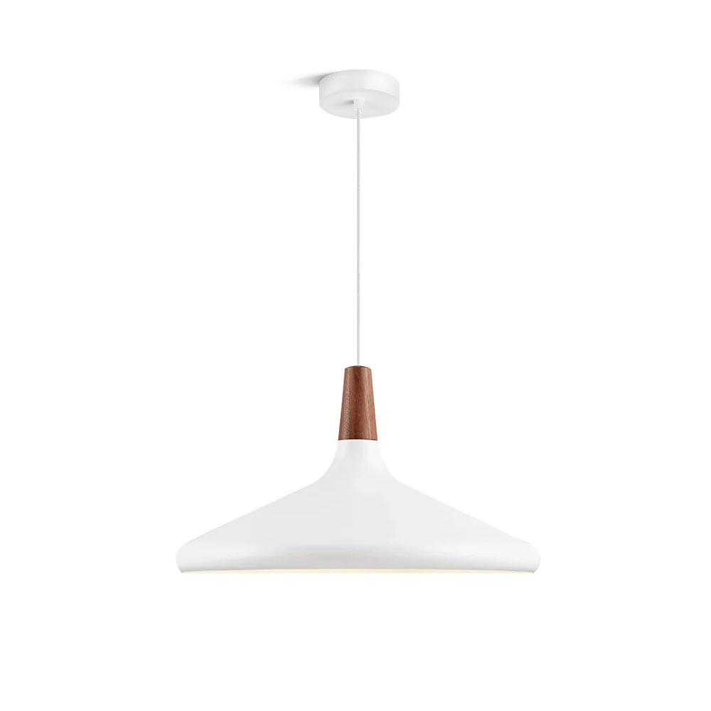 Modern Minimalist Pendant Light with Wood Accent – Ceiling Lamp for Dining & Living Room