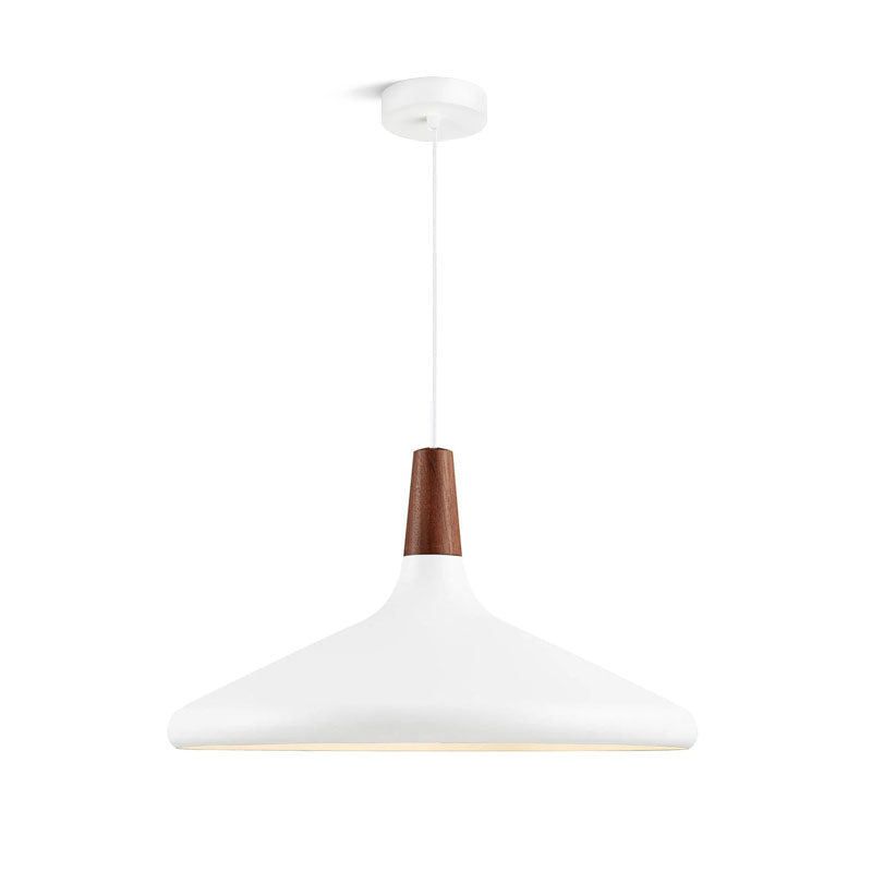 Modern Minimalist Pendant Light with Wood Accent – Ceiling Lamp for Dining & Living Room