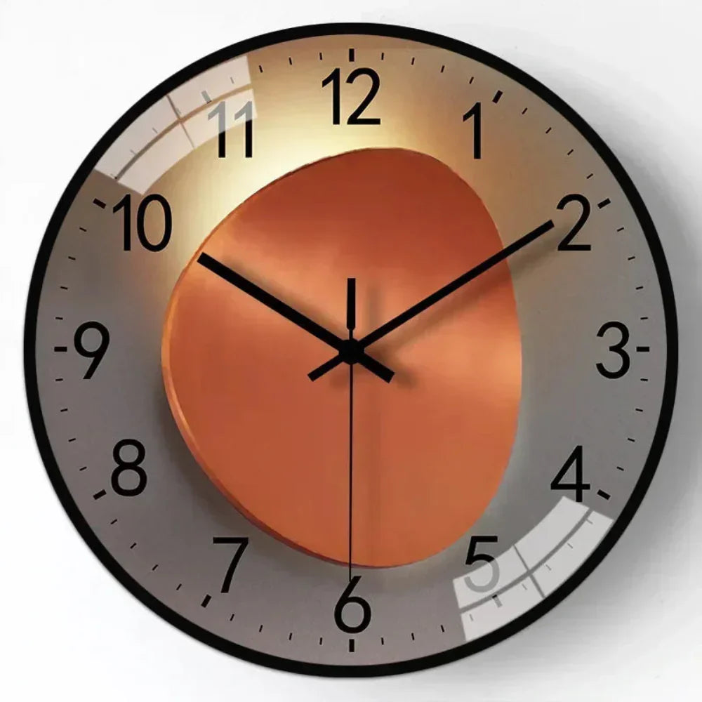 Modern Silent Wall Clock Minimalist Design & Elegant Home Décor