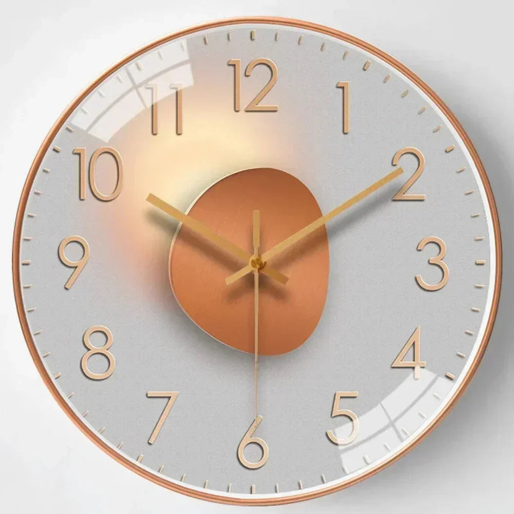 Modern Silent Wall Clock Minimalist Design & Elegant Home Décor