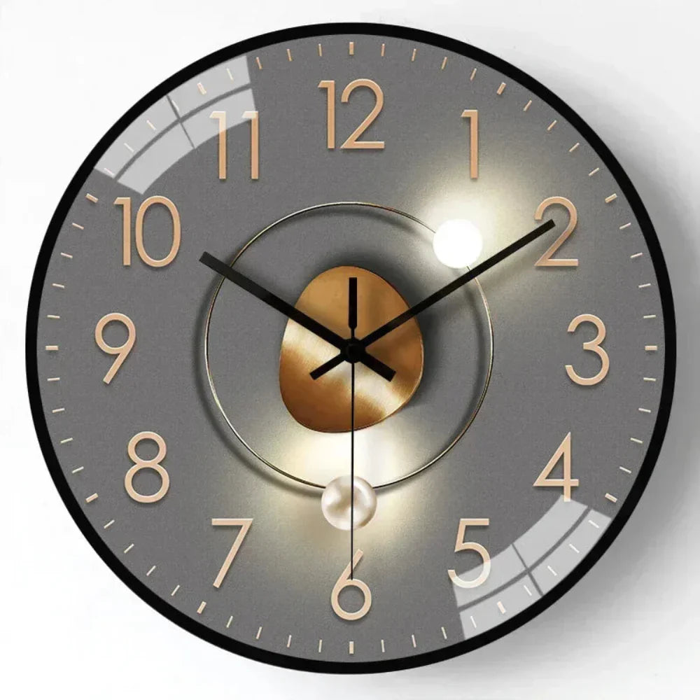 Modern Silent Wall Clock Minimalist Design & Elegant Home Décor
