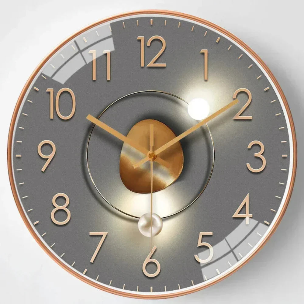 Modern Silent Wall Clock Minimalist Design & Elegant Home Décor