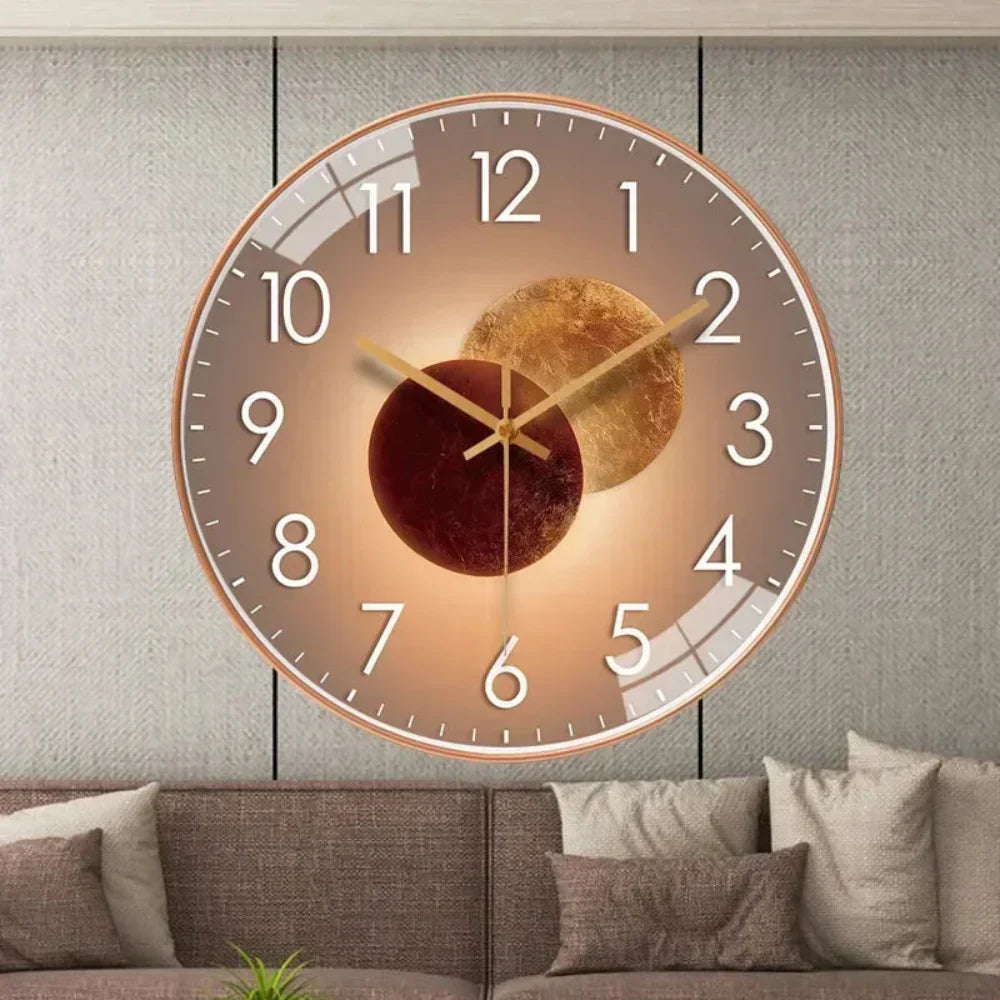 Modern Silent Wall Clock Minimalist Design & Elegant Home Décor
