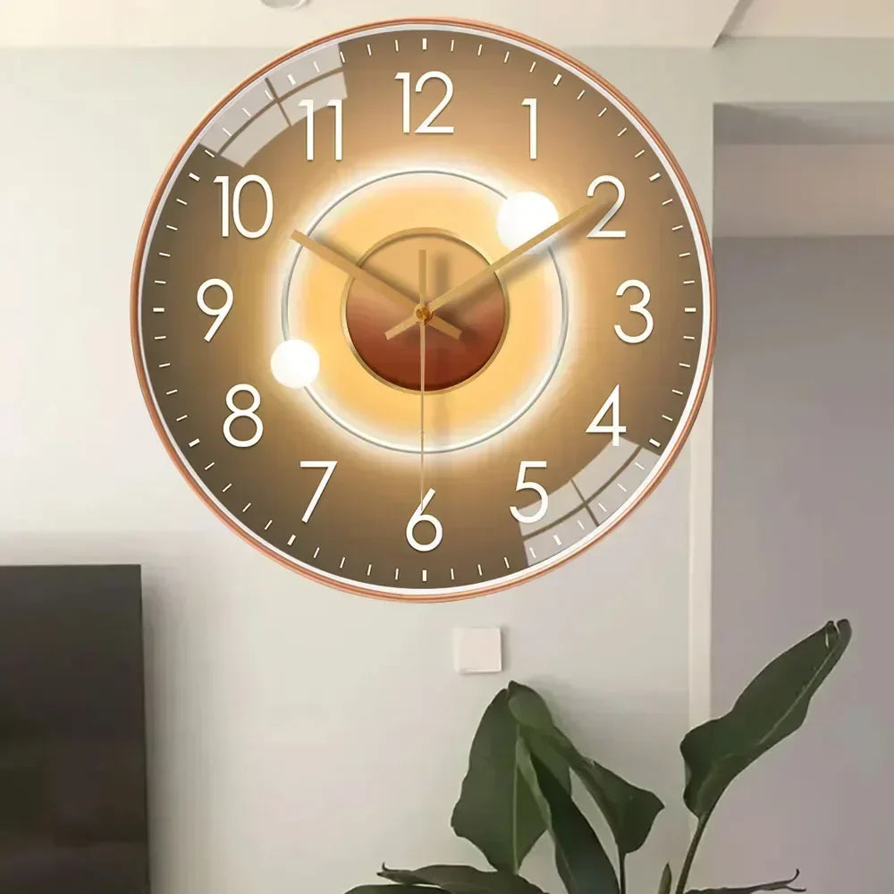 Modern Silent Wall Clock Minimalist Design & Elegant Home Décor