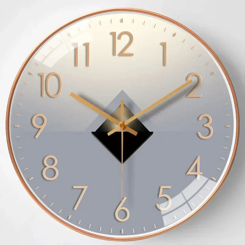 Modern Silent Wall Clock Minimalist Design & Elegant Home Décor