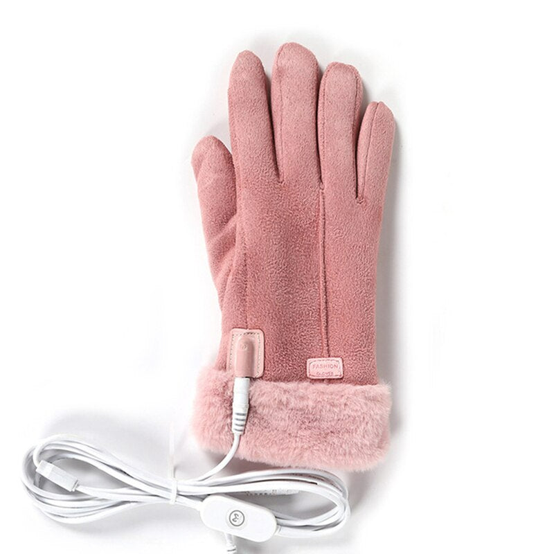 Electric Heated Gloves 5000mAh Adjustable Heat, All-Day Warmth, Touch Use