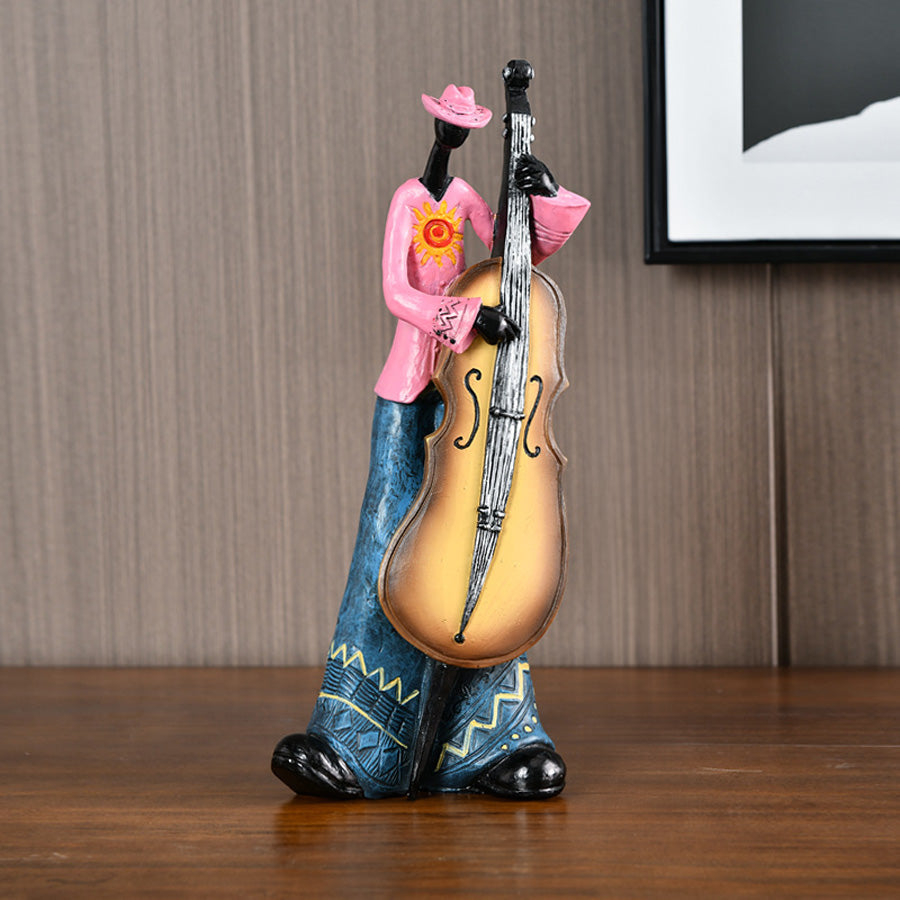 Jazz Music Band Sculpture Retro Decorative Figurine for Home or Office