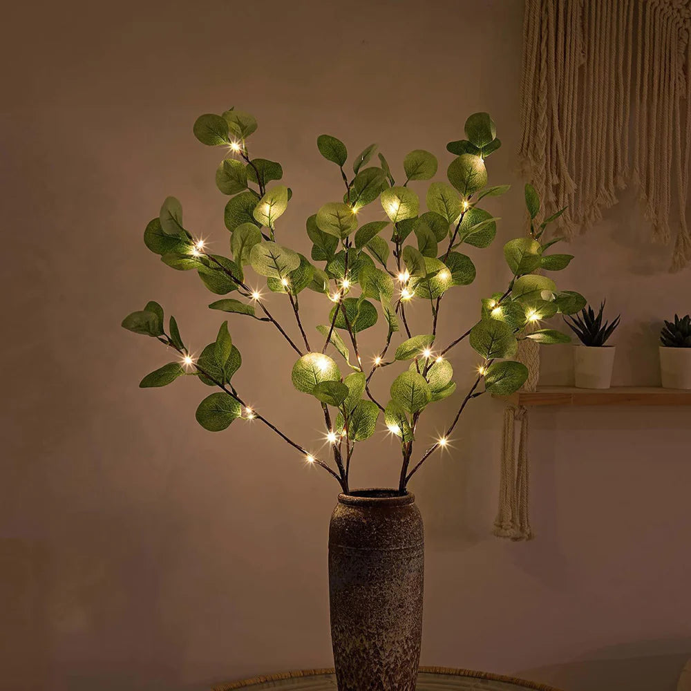 Fairy Light Olive Branch Table Lamps for Living Room