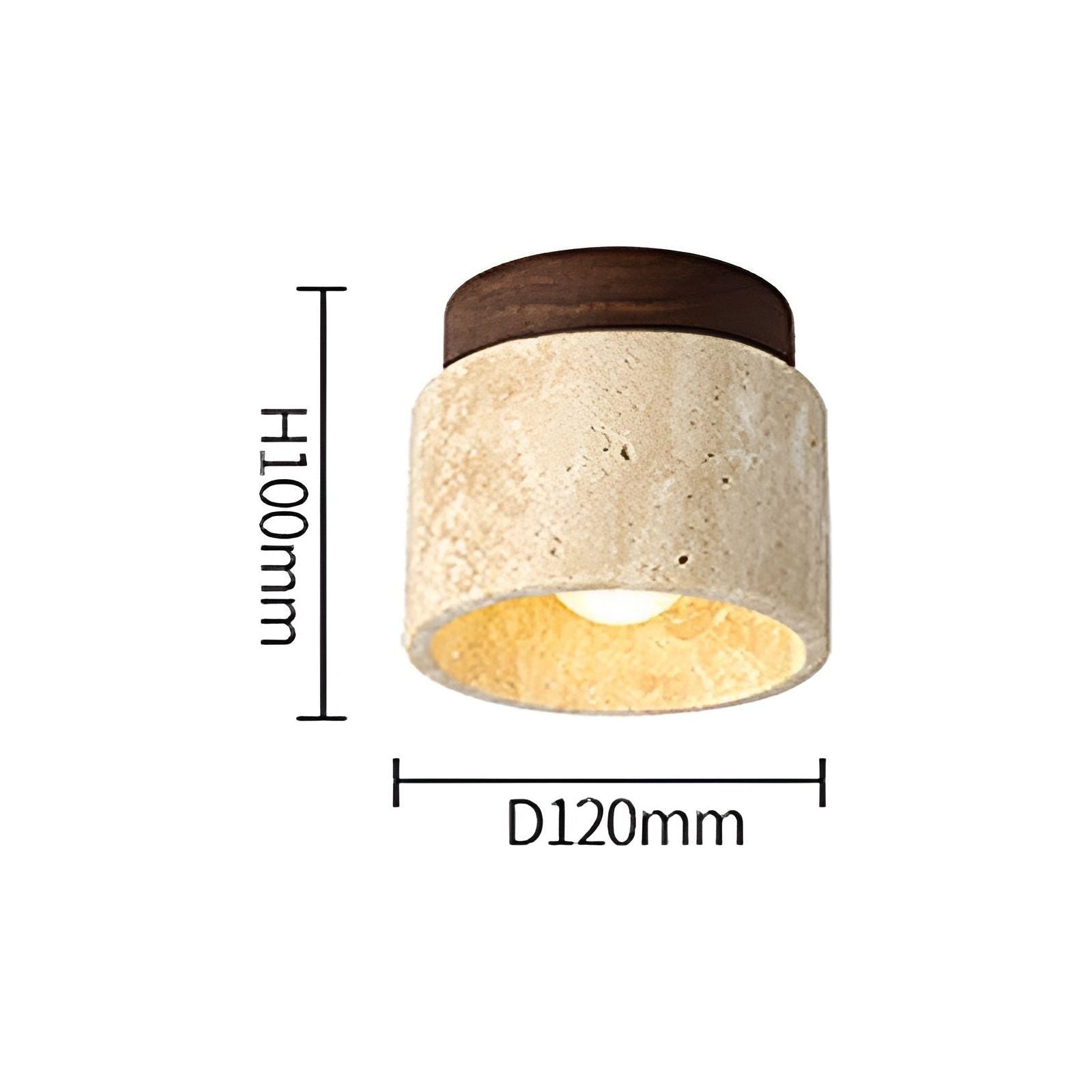 LumiTravert Natuurlijke Plafondlamp
