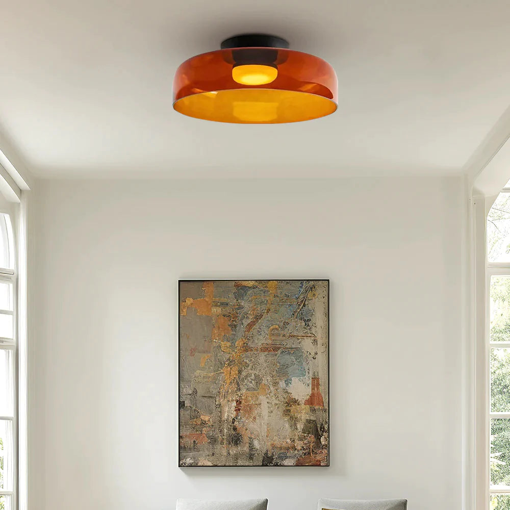 Nordic Morandi Ceiling Light Contemporary Flush Mount Lamp for Home Interiors