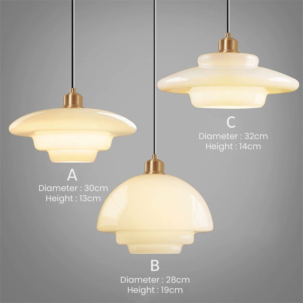 Modern Nordic Glass Style Pendant Light for Living Room