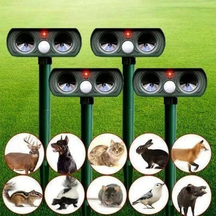 Infrared Solar Pest Repeller Smart Motion Sensor Animal Deterrent for Garden & Yard