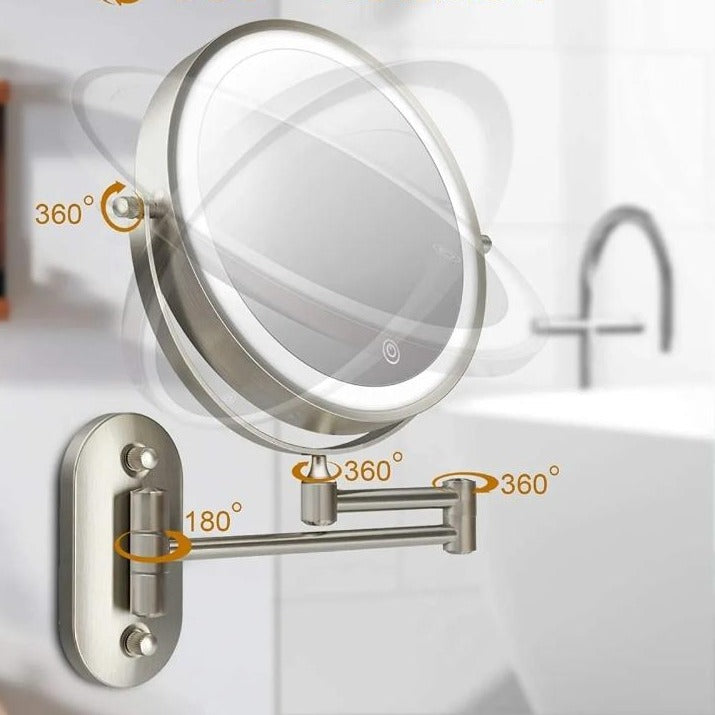 Rechargeable LED Makeup Mirror Illuminated Magnifying Mirror