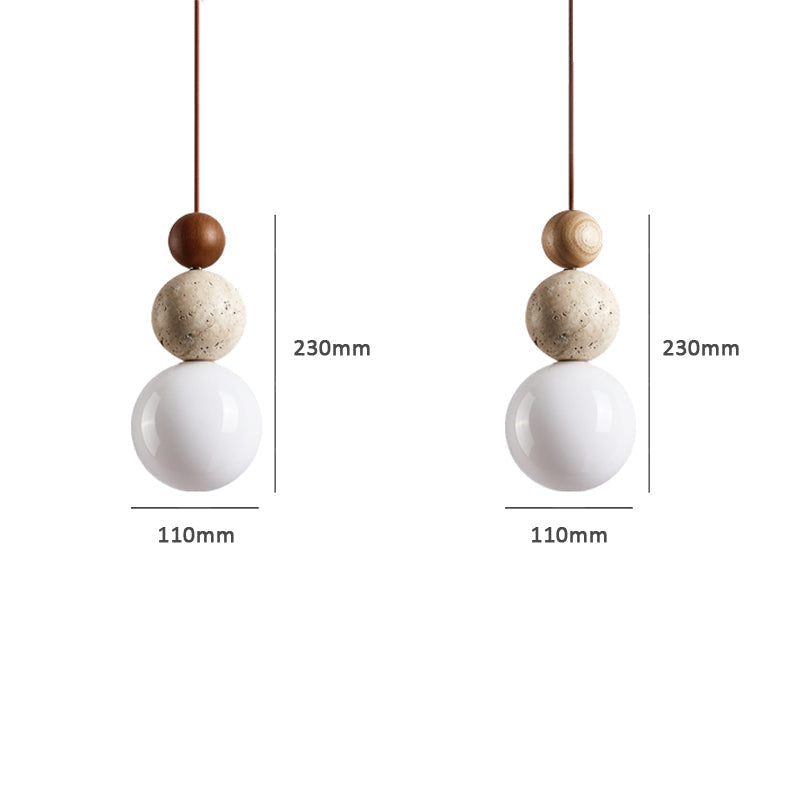 Travertine Minimalist Living Room Pendant Light