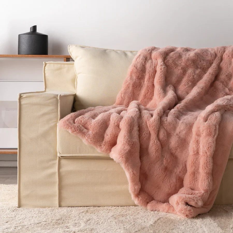 Plush Texture Blanket Throw – Gentle-Touch All-Season Design
