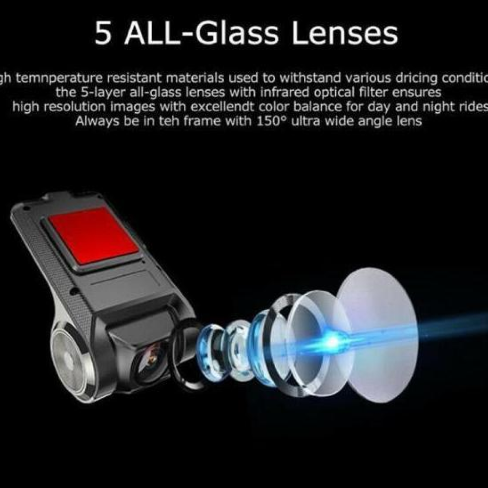 Front and Rear Car Dash Cam Full HD with Parking Monitor