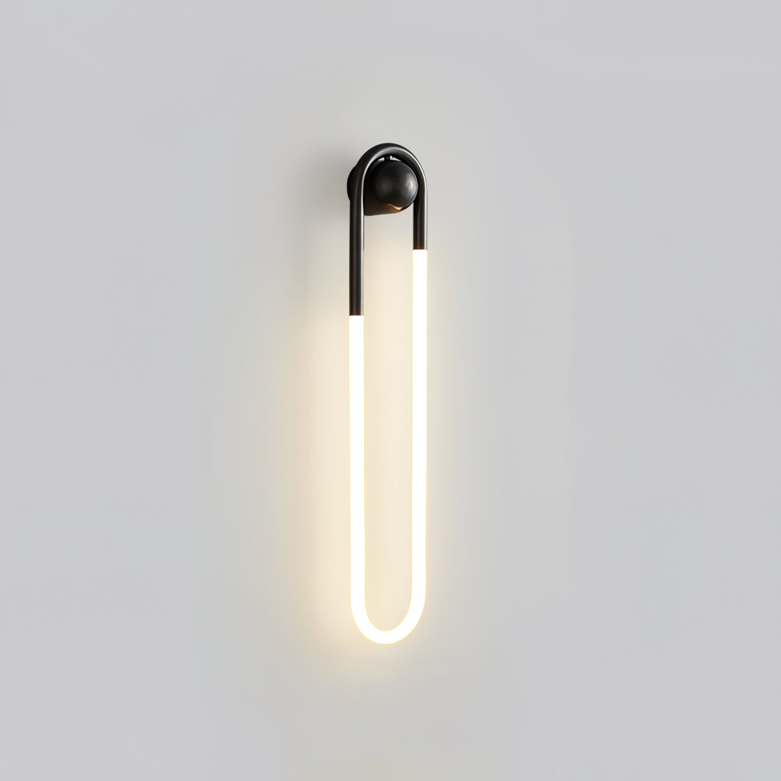 Modern LED Wall Light – Black Loop Design Indoor Fixture