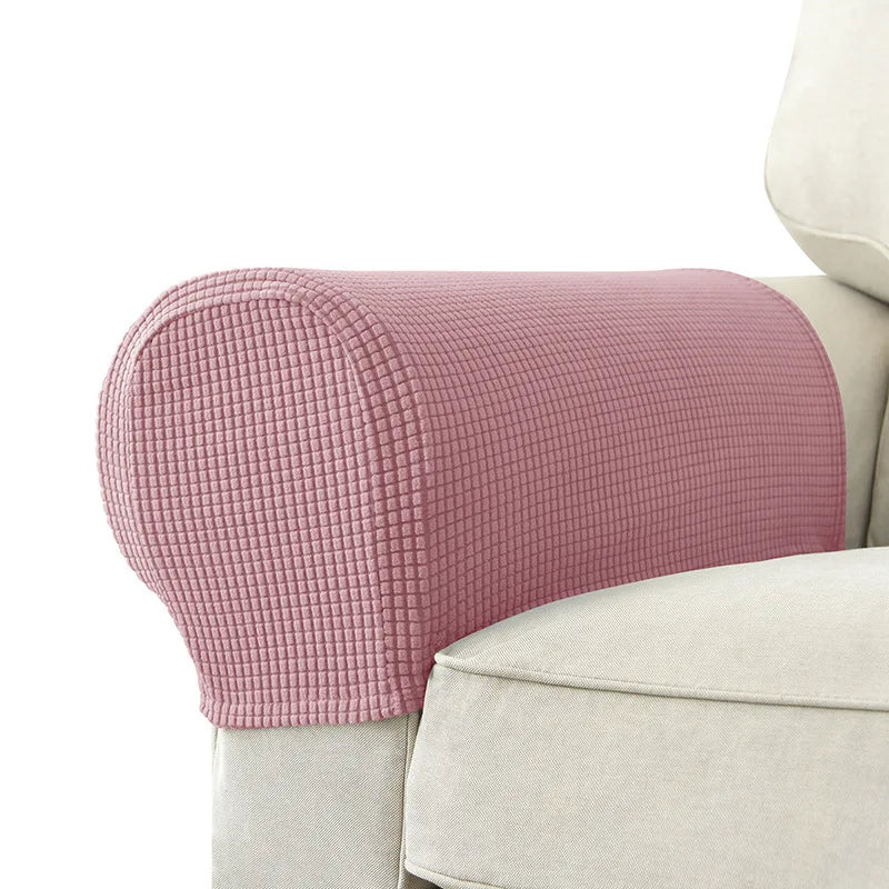 Stretch Armrest Covers Set of 2 Moisture-Resistant Quilted Sofa Protectors