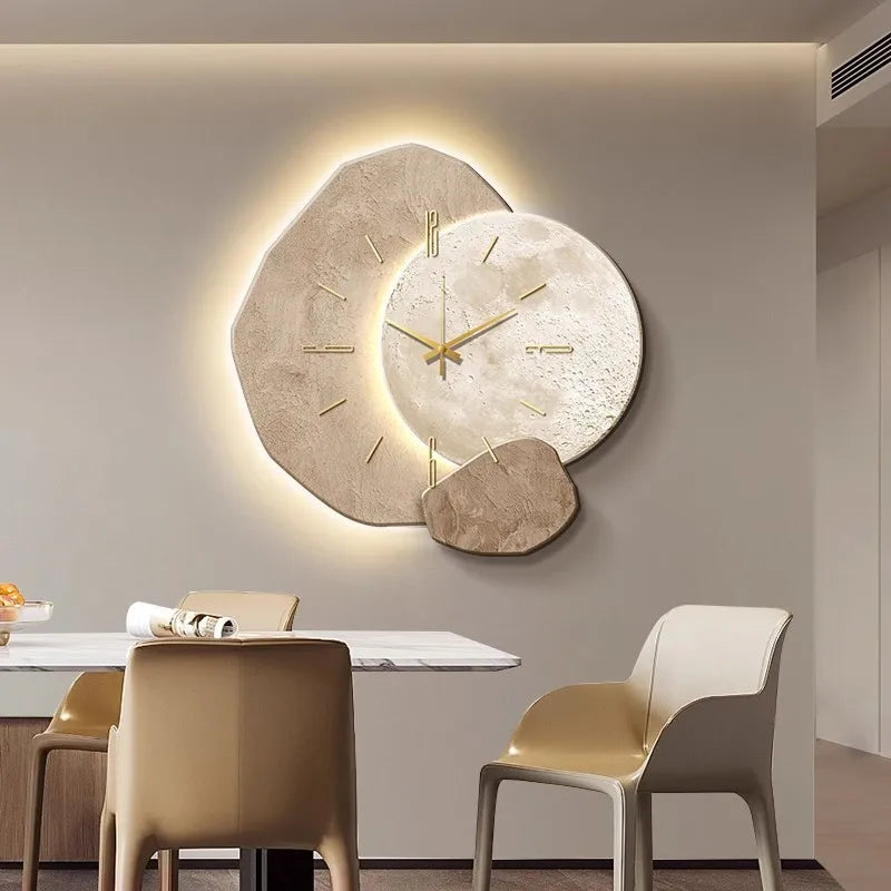 Nordklok Moderne Skandinavische Holzwanduhr