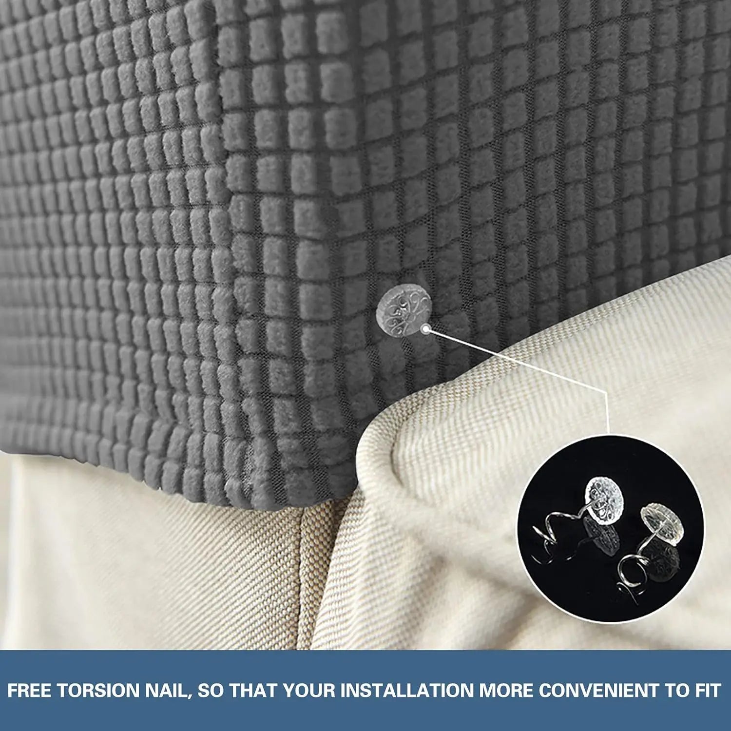 Stretch Armrest Covers Set of 2 Moisture-Resistant Quilted Sofa Protectors