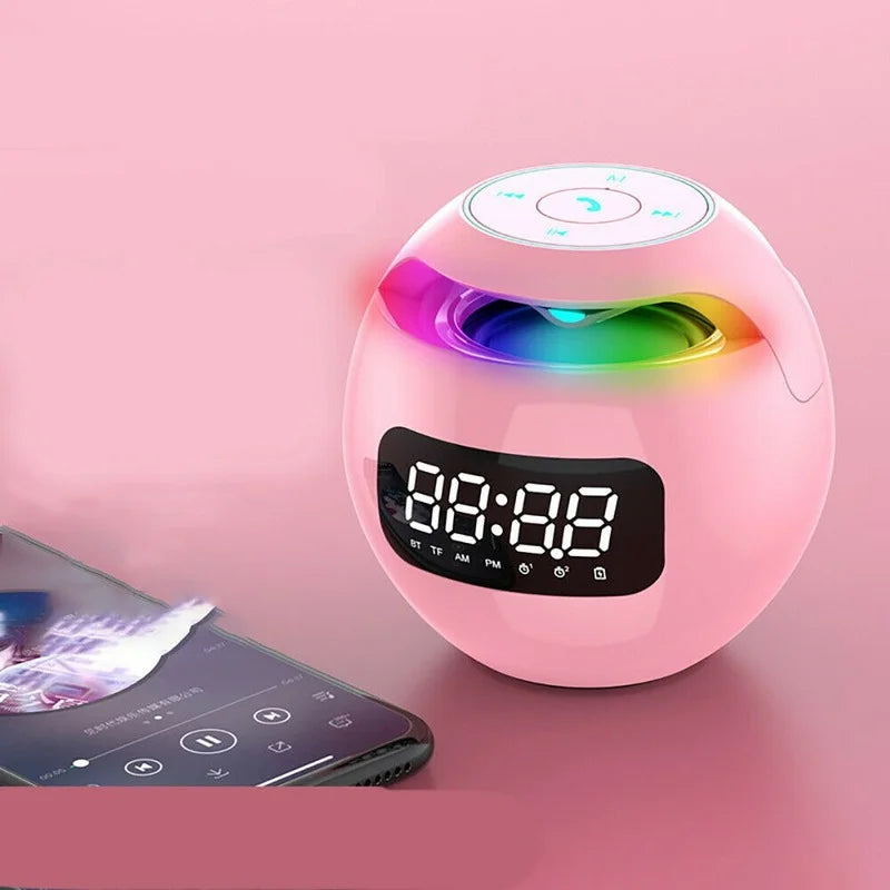 Multifunctional Bluetooth Alarm Clock Wireless Speaker & LED Mood Light