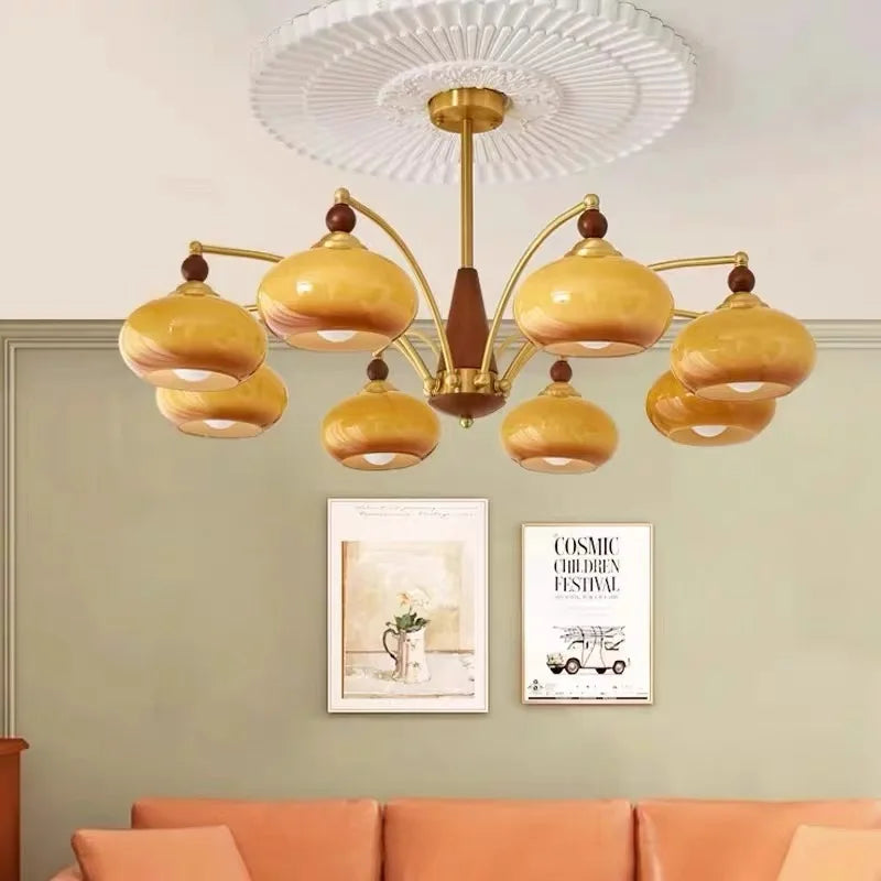 Retro Melodica Mid-Century Retro Glass Chandeliers