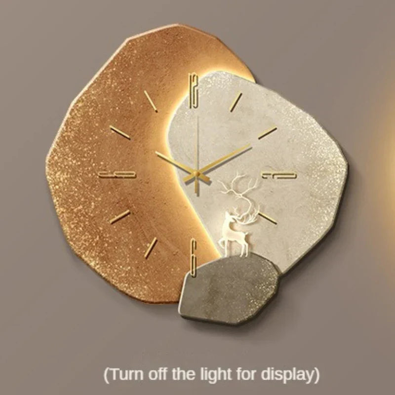Nordklok Moderne Skandinavische Holzwanduhr