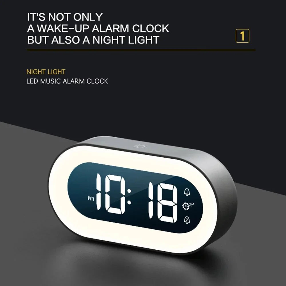 Sunrise Alarm Clock with LED Display, Nature Sounds & Dimmable Night Light