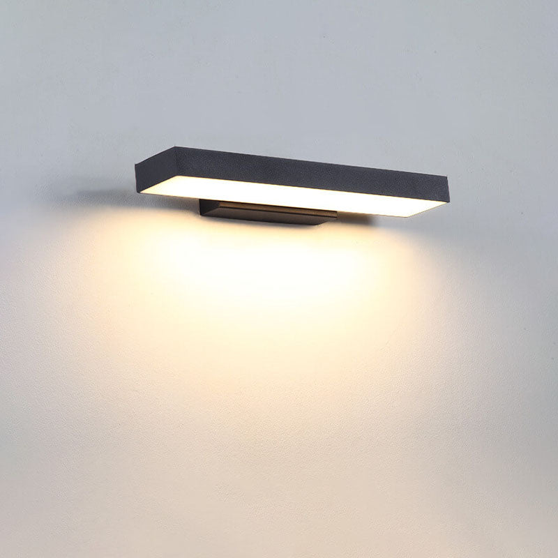 Modern LED Outdoor Wall Sensor Light Minimalist Weather-Resistant Lights