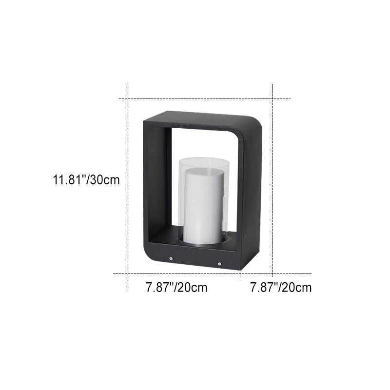 Modern LED Outdoor Garden Light Minimalist Weather-Resistant Square Lamp for Patio & Garden