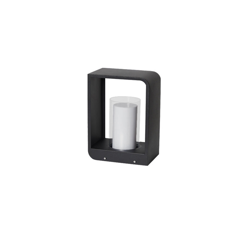 Modern LED Outdoor Garden Light Minimalist Weather-Resistant Square Lamp for Patio & Garden
