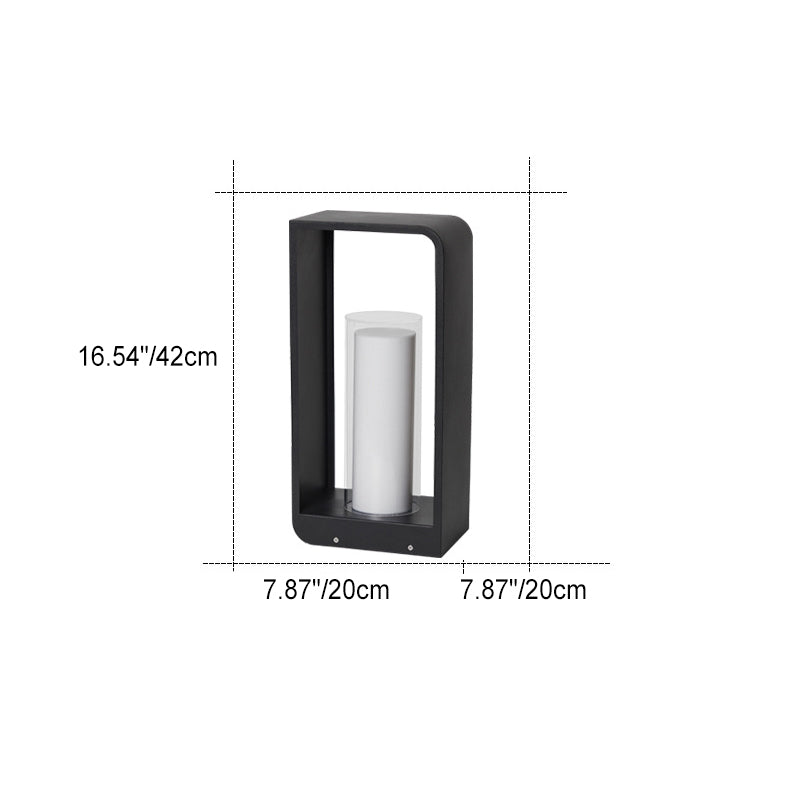 Modern LED Outdoor Garden Light Minimalist Weather-Resistant Square Lamp for Patio & Garden