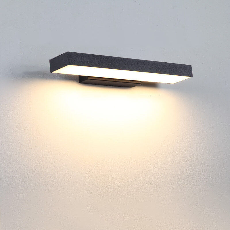 Modern LED Outdoor Wall Sensor Light Minimalist Weather-Resistant Lights
