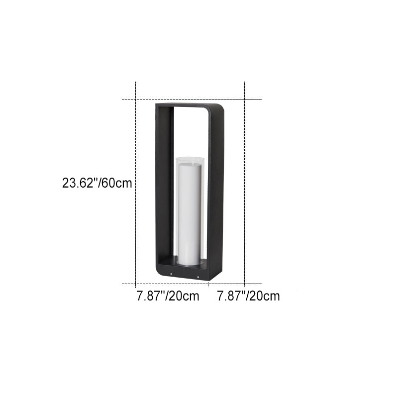 Modern LED Outdoor Garden Light Minimalist Weather-Resistant Square Lamp for Patio & Garden