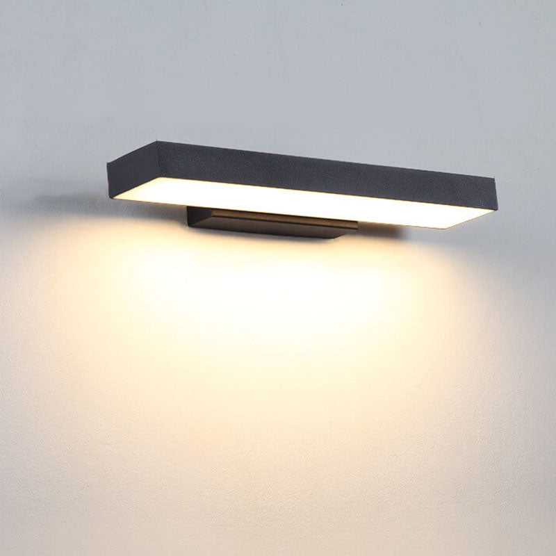 Modern LED Outdoor Wall Sensor Light Minimalist Weather-Resistant Lights