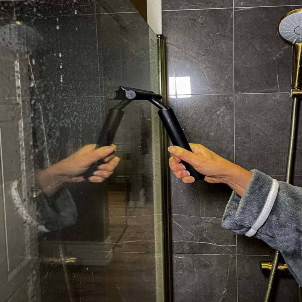 Extendable Shower Squeegee Adjustable Bathroom Wiper for Glass & Tiles