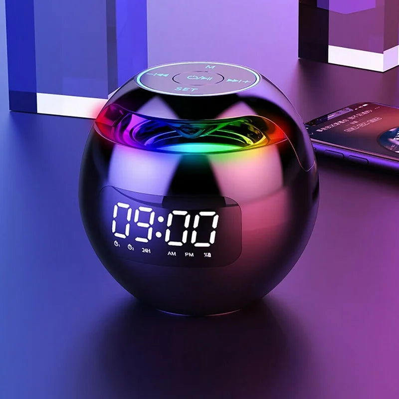 Multifunctional Bluetooth Alarm Clock Wireless Speaker & LED Mood Light