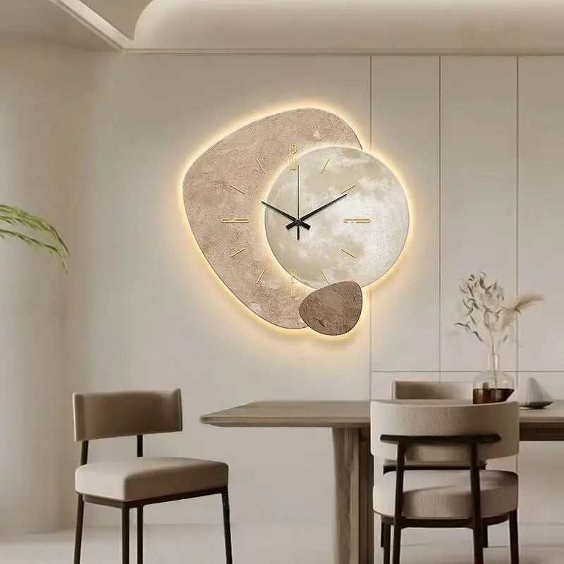 Nordklok Moderne Skandinavische Holzwanduhr