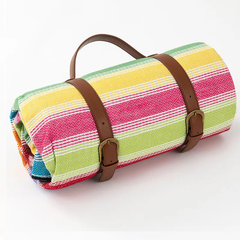 Outdoor Plaid Picnic Blanket Moisture-Protected Foldable Mat