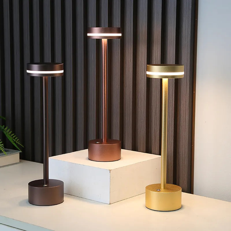 Cosmic Elegance Cordless Table Lamp Portable Rechargeable LED
