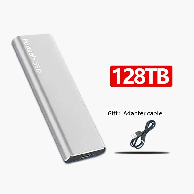 Fast External SSD Hard Drive Modern Compact Portable Storage