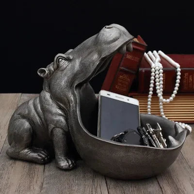 HippoHaven nijlpaard decoratieschaal