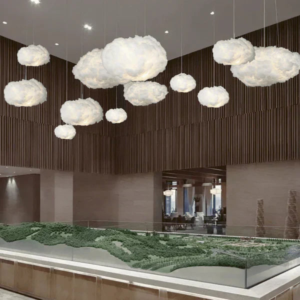 NebelWolk Luxe Plafondlamp van Katoen